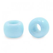 Acrylic beads rondelle 9mm Light blue